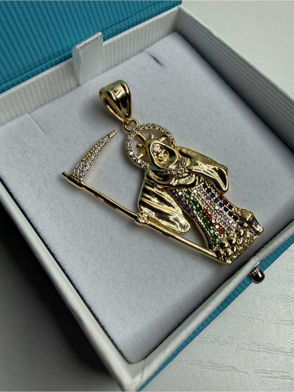 Santa Muerte Pendant View 2